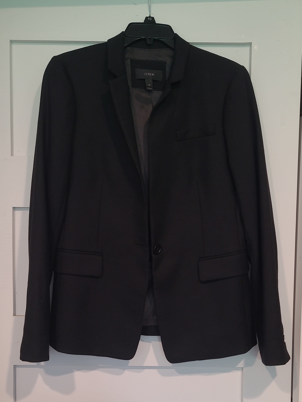 J. Crew Black Tailored Single-Button Blazer